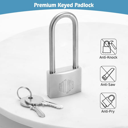 HOX Marine-Grade Rustproof Padlock, Keyed-Alike, 2.5-Inch Long Shackle feature image 6